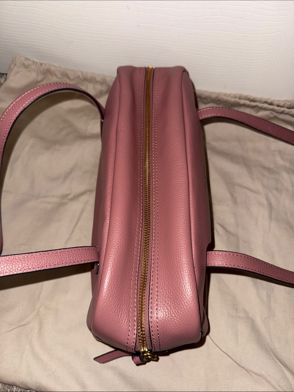 rag & bone Dusty Rose Pebbled Leather Shoulder Bag - Picture 6 of 9